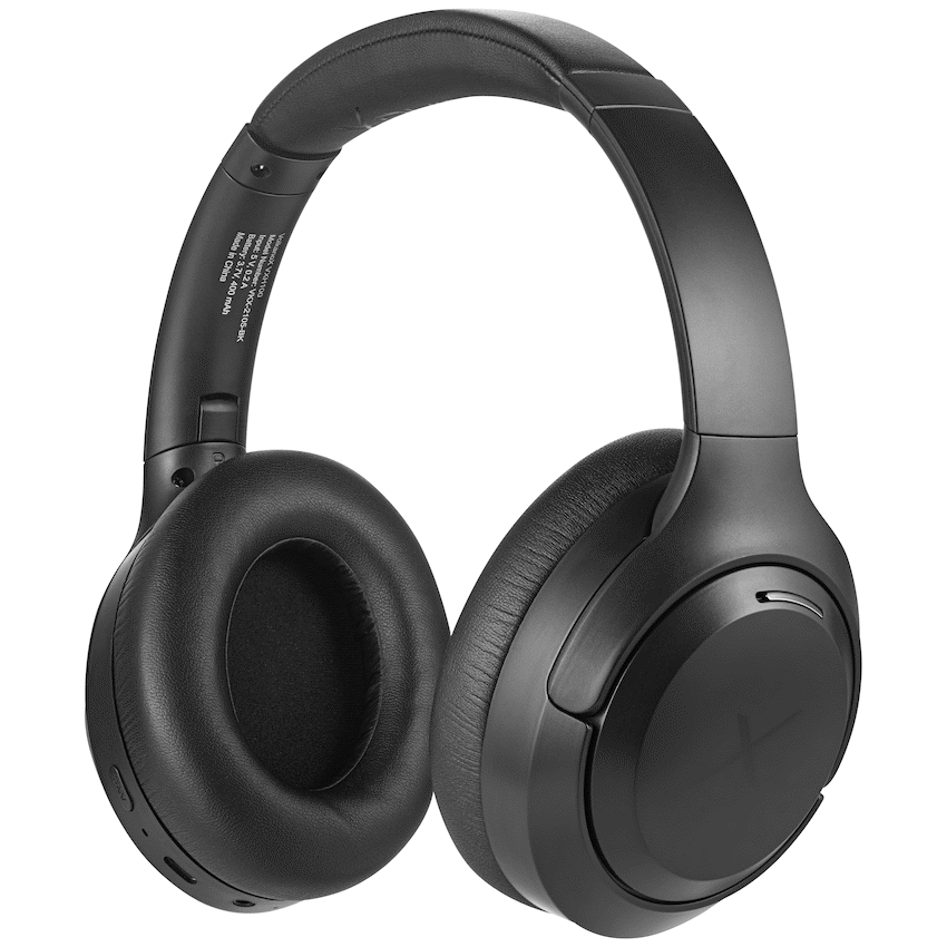 VolkanoX VXH100 Bluetooth Headphones with ANC - Black - Black - Audio