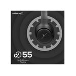 VolkanoX VXH300 Hybrid Active Noise Cancelling Bluetooth Headphones - Black - Black