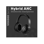 VolkanoX VXH300 Hybrid Active Noise Cancelling Bluetooth Headphones - Black - Black