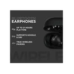 VolkanoX VXT100S True Wireless Active Noise Cancelling Earphones - Black - Black