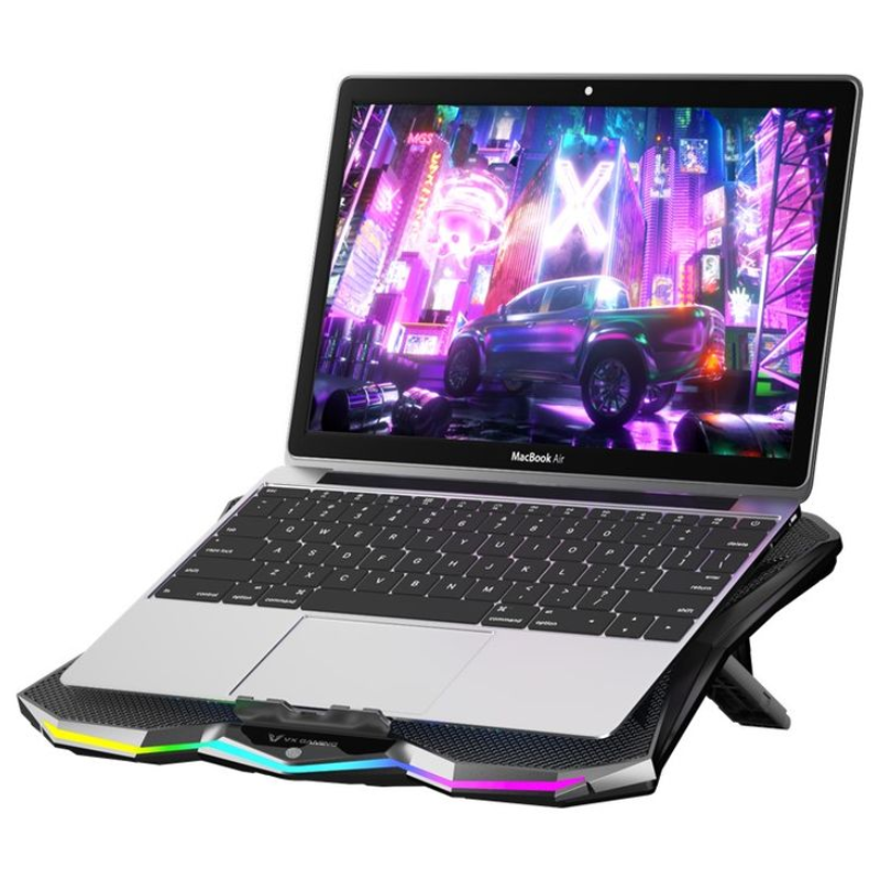 VX Gaming Boreas Series 5 Fan 17-inch Notebook Cooling Stand - Black - Black
