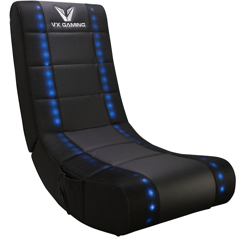 VX Gaming Electra Series Rocking Gaming Chair with LED Lights