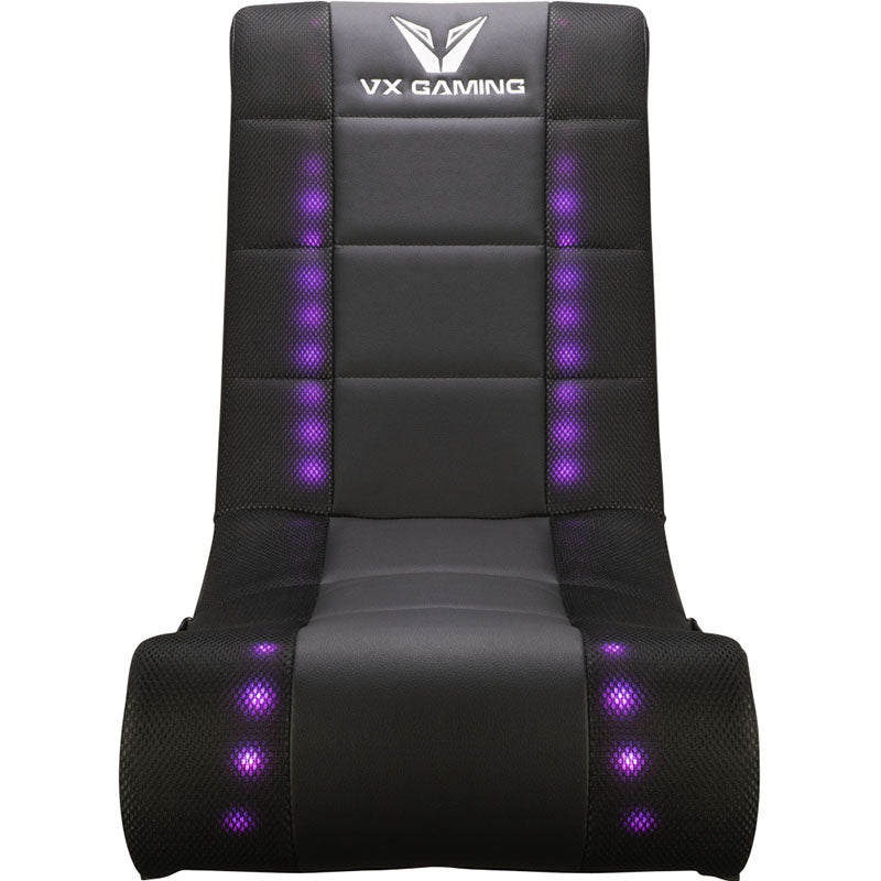 VX Gaming Electra Series Rocking Gaming Chair with LED Lights