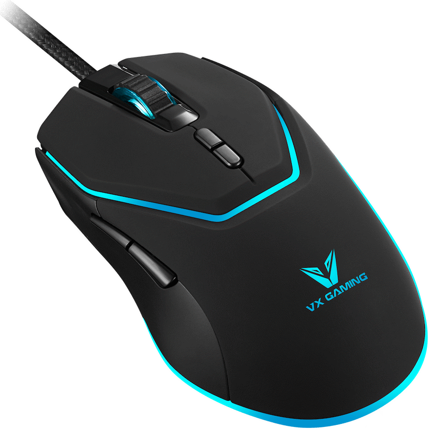 VX Gaming Griffin Series Wired Gaming Mouse - Black - Gaming