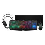 VX Gaming Heracles Series 4-in-1 Gaming Combo - Black - Black
