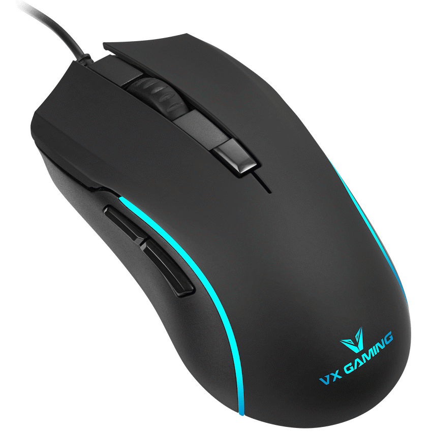 VX Gaming Hydra Series Wired Gaming Mouse - Black - Gaming