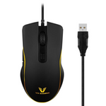 VX Gaming Hypnos Series Gaming Mouse with Rainbow Lighting - Black - Black