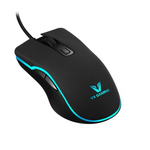 VX Gaming Hypnos Series Gaming Mouse with Rainbow Lighting - Black - Black