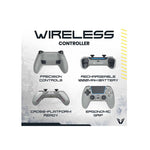 VX Gaming Lunaris Series Wireless Controller - Grey - Grey - Gaming