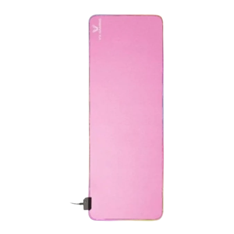 VX Gaming Mythic RGB Mousepad - Pink - Black