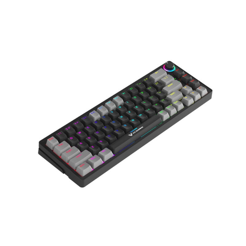 VX Gaming Sun-Wukong RGB Hot Swappable Mechanical Keyboard - Grey/Black - Grey