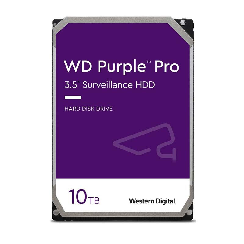 Western Digital Pro AI Surveillance 10TB 3.5 inch SATA Internal Hard Drive - Purple