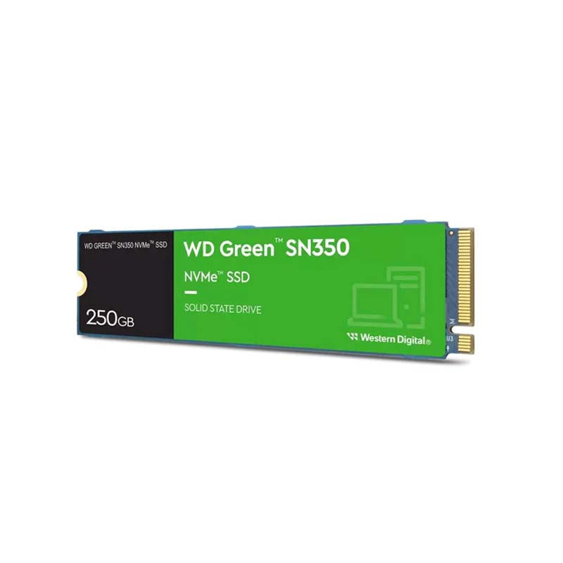 Western Digital SN350 250GB M.2 PCI Express 3.0 TLC NVMe Internal SSD - Green - Green