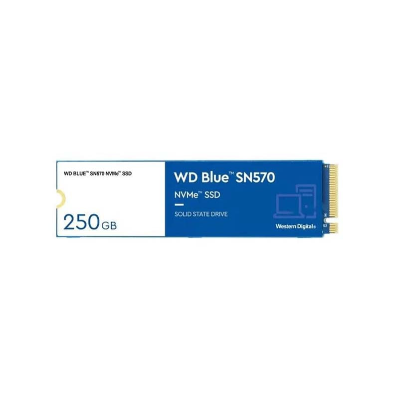 Western Digital SN570 250GB Internal Solid State Drive - Blue - Blue