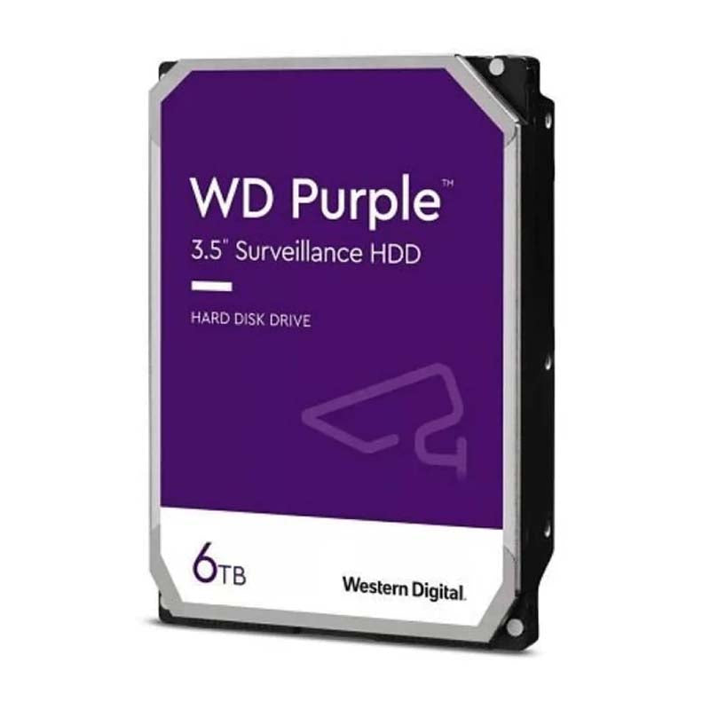 Western Digital Surveillance 6TB 3.5 inch SATA Internal Hard Drive - Purple - Purple