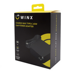 Winx Charge Max Type-C 65W Gan Power Adapter - Black
