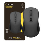 WINX CLICK Easy 1600DPI 2.4GHz Wireless Mouse - Black - Black