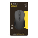 WINX CLICK Easy 1600DPI 2.4GHz Wireless Mouse - Black - Black