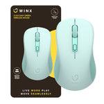 WINX CLICK Easy 1600DPI 2.4GHz Wireless Mouse - Green - Green