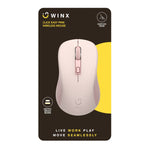 WINX CLICK Easy 1600DPI 2.4GHz Wireless Mouse - Pink - Pink