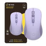 WINX CLICK Easy 1600DPI 2.4GHz Wireless Mouse - Purple - Purple