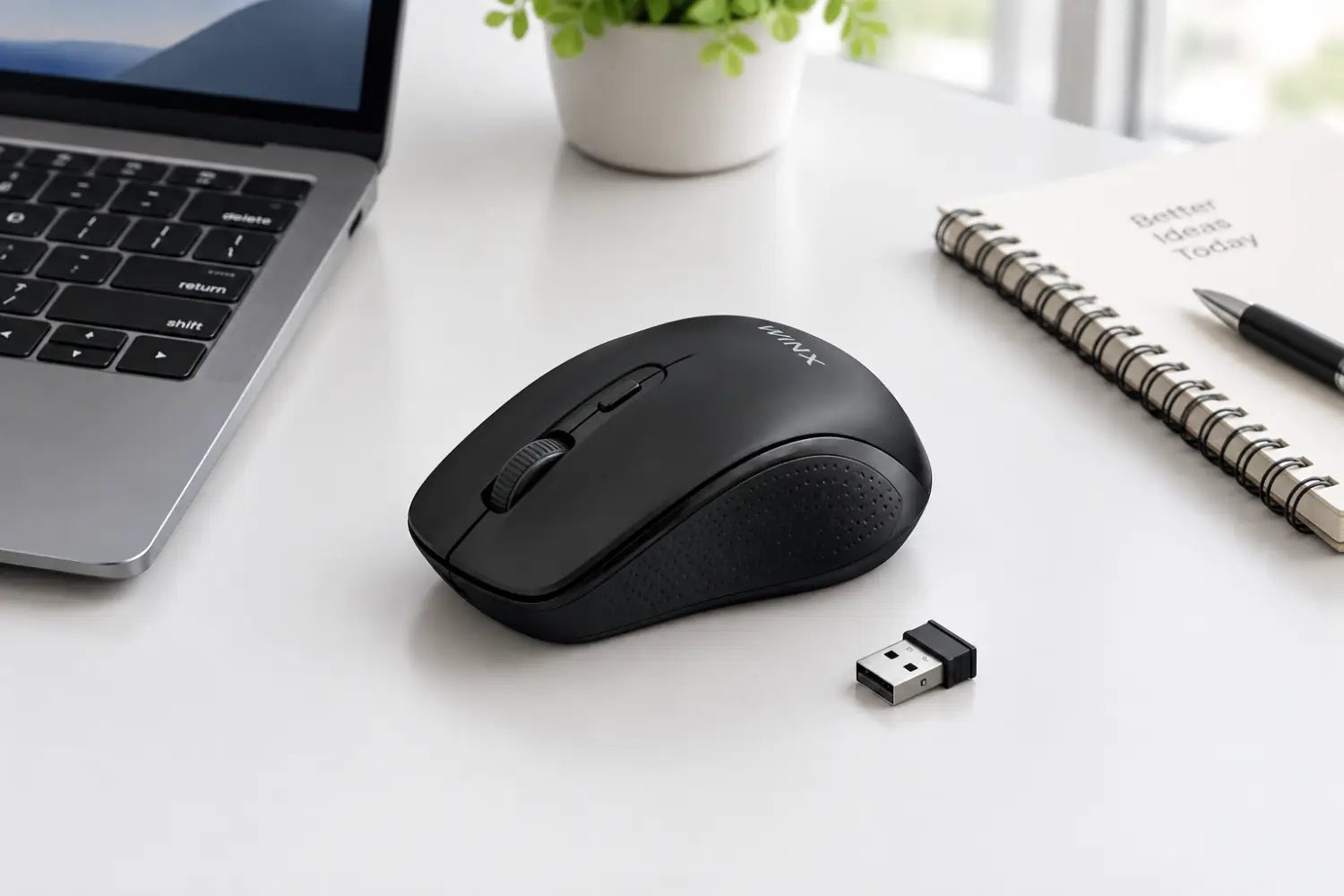 WINX CLICK Easy 1600DPI 2.4GHz Wireless Mouse - Black