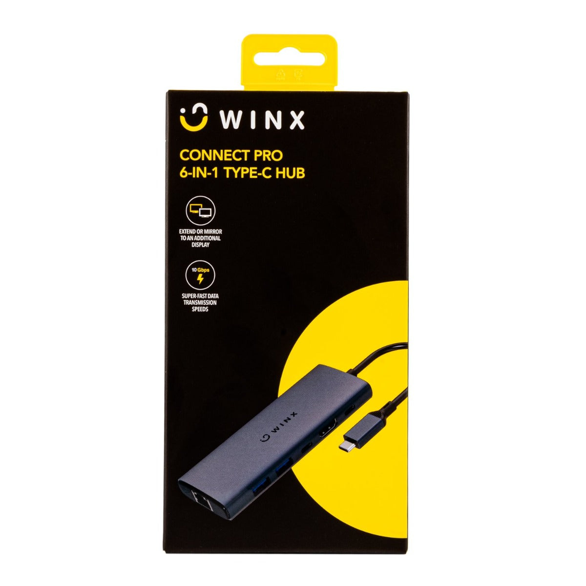 Winx Connect Pro 6-In-1 Type C Hub - Grey