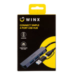 Winx Connect Simple USB / Type C Hub - Black