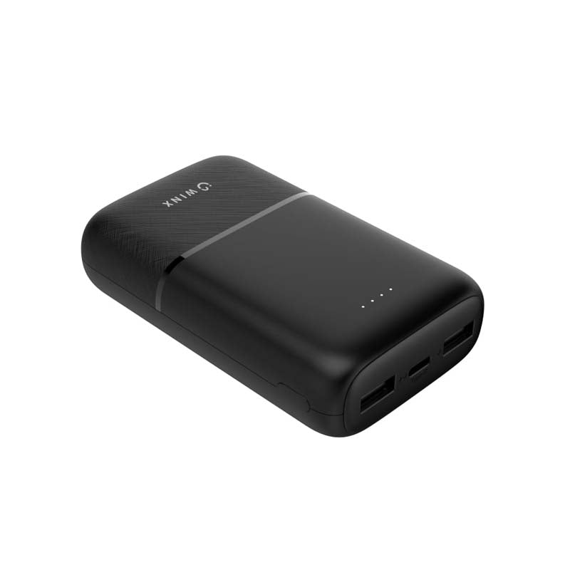 Winx Go Simple 10000mAh Power Bank - Black - Black