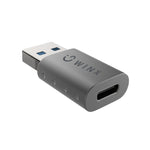 Winx Link Simple USB To Type C Adapter Dual Pack - Grey