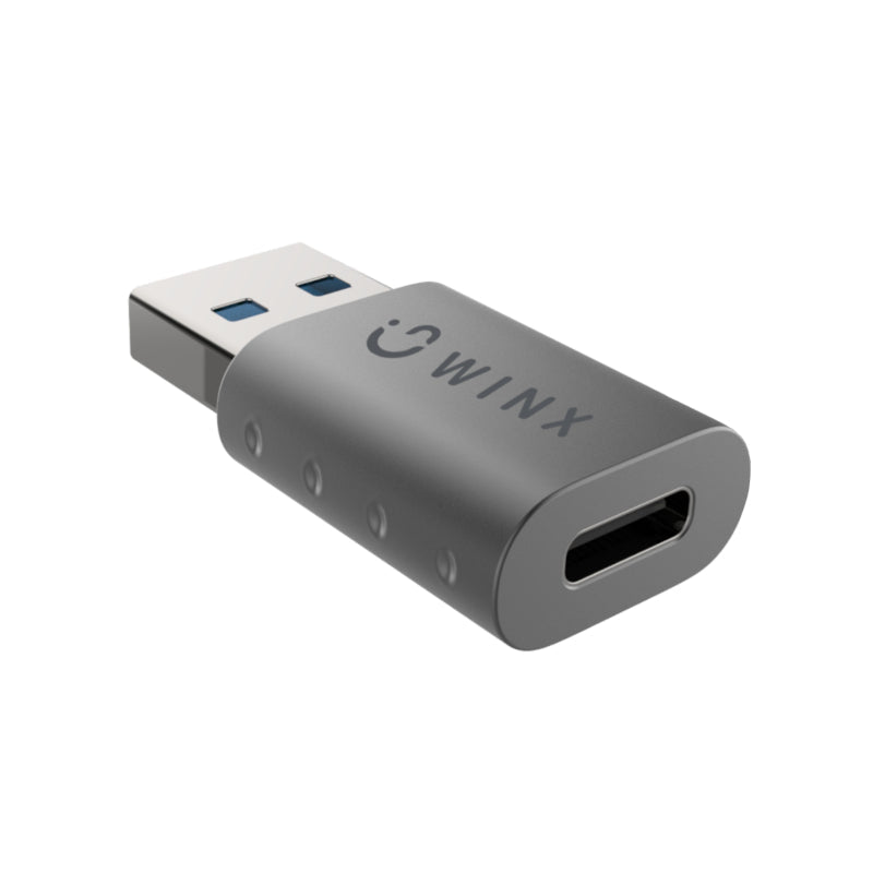 Winx Link Simple USB To Type C Adapter Dual Pack - Grey