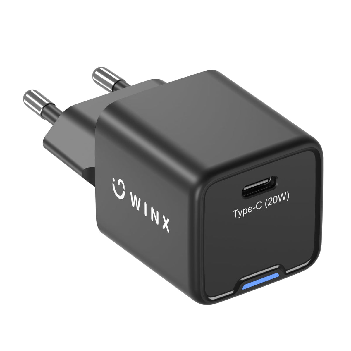WINX POWER Essential Type-C 20W GaN Wall Charger - Black - Black