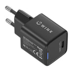 WINX POWER Essential Type-C 20W GaN Wall Charger - Black - Black