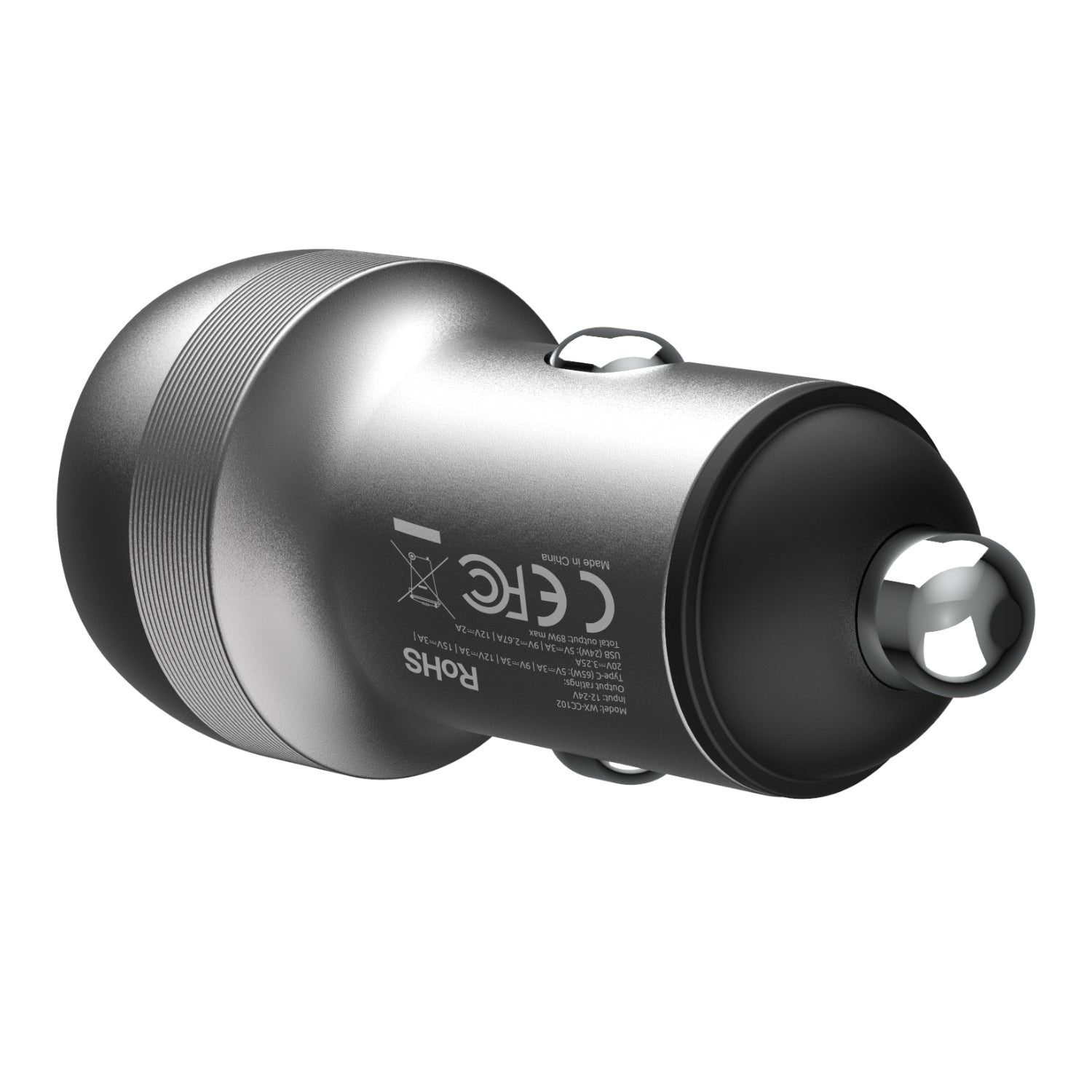 WINX POWER Fast 89W Car Charger - Silver