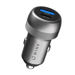 WINX POWER Fast 89W Car Charger - Silver