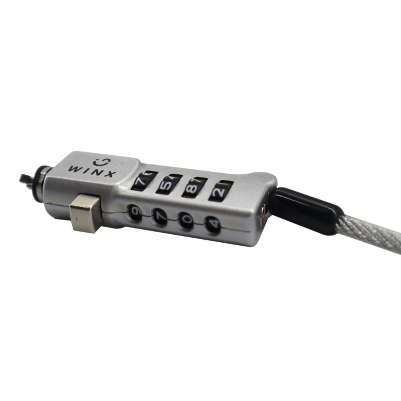 Winx Secure Max Universal Code Cable Lock - Silver