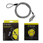 Winx Secure Max Universal Code Cable Lock - Silver