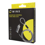 Winx Secure Max Universal Code Cable Lock - Silver
