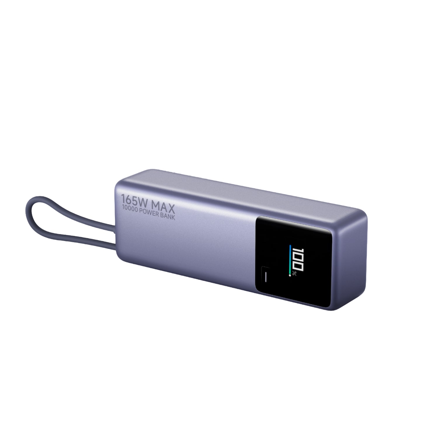 Xiaomi 165W Power Bank 10000mAh (Integrated Cable) - Silver - Silver