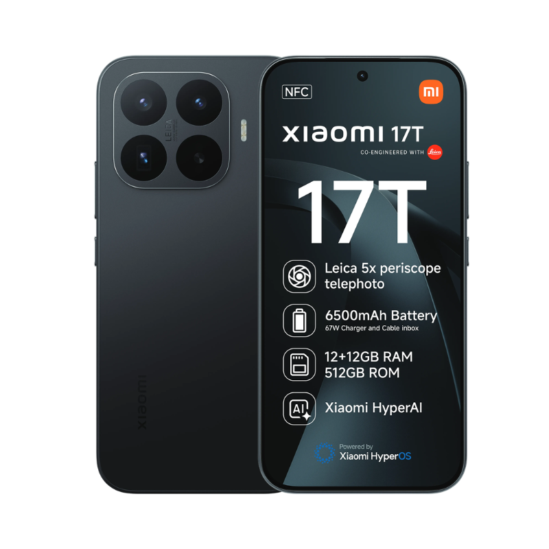 Xiaomi 17T 5G Dual Sim 512GB + Smart Purifier 2 - Black - Black