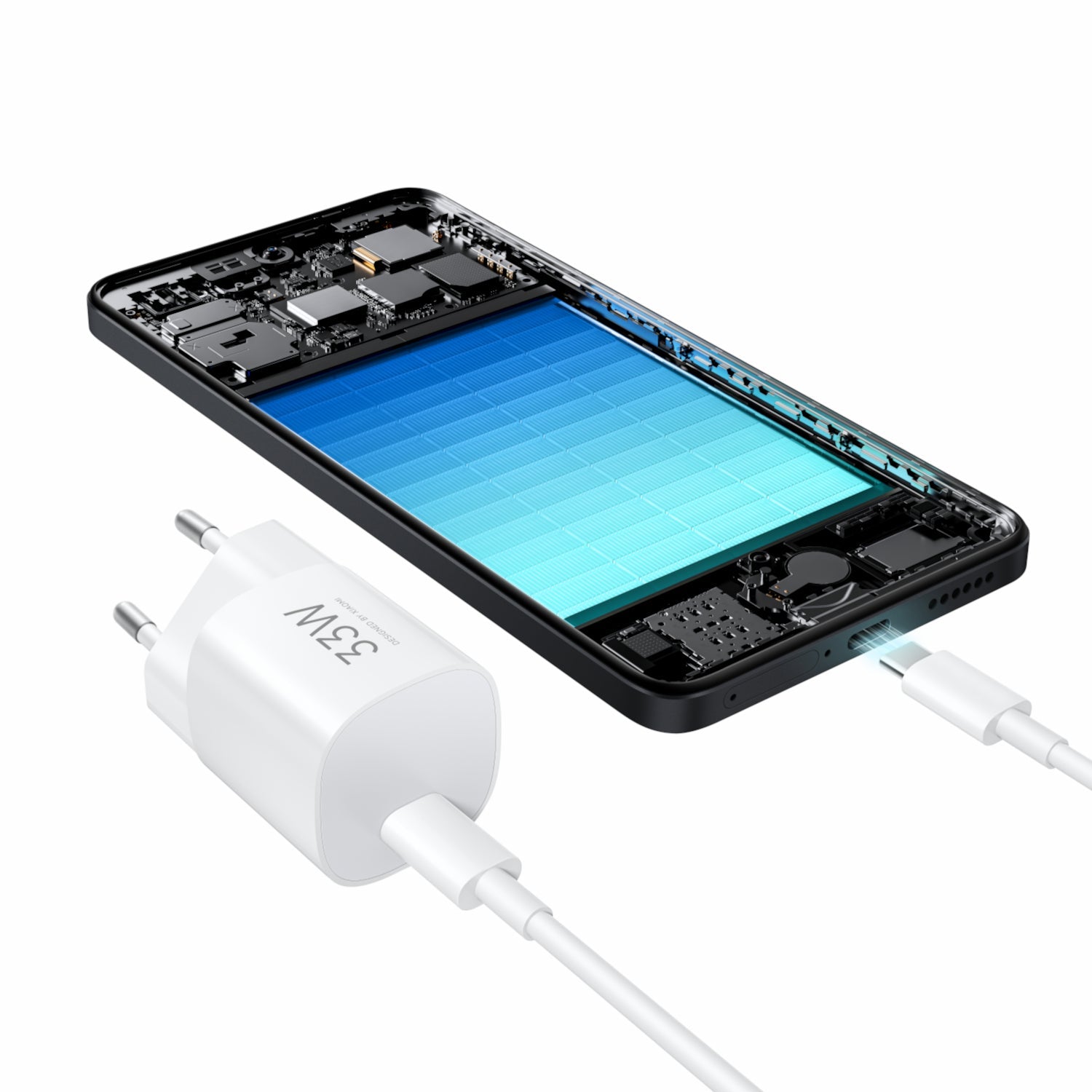 Xiaomi 33W Nano USB Type-C Charger - White - White