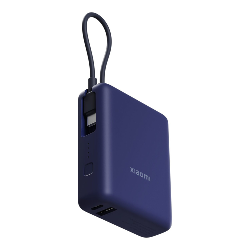 Xiaomi 33W Power Bank 10000 (Integrated Cable) - Blue - Blue