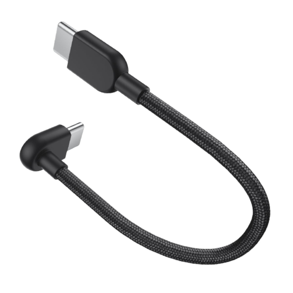 Xiaomi 3A Braided USB Type-C Cable (10cm 60W) - Black - Black