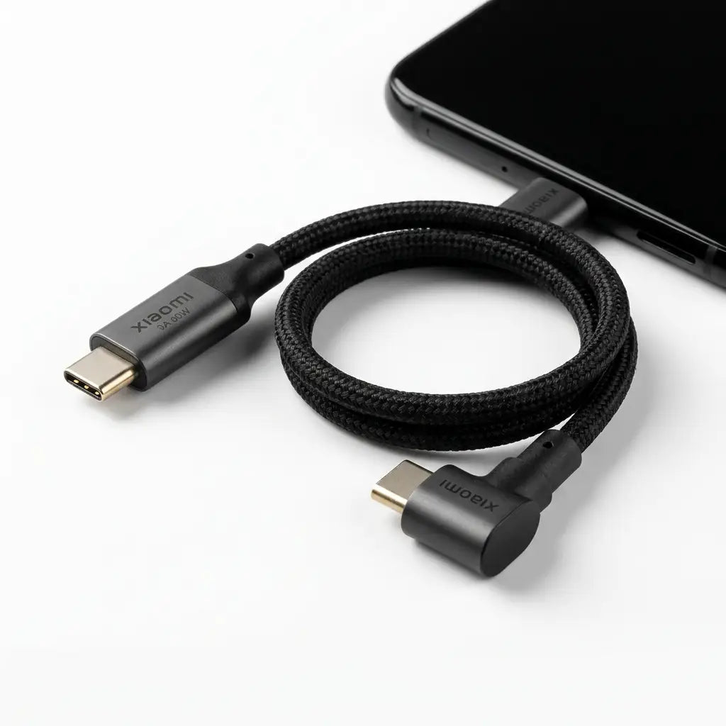 Xiaomi 3A Braided USB Type-C Cable (10cm 60W) - Black