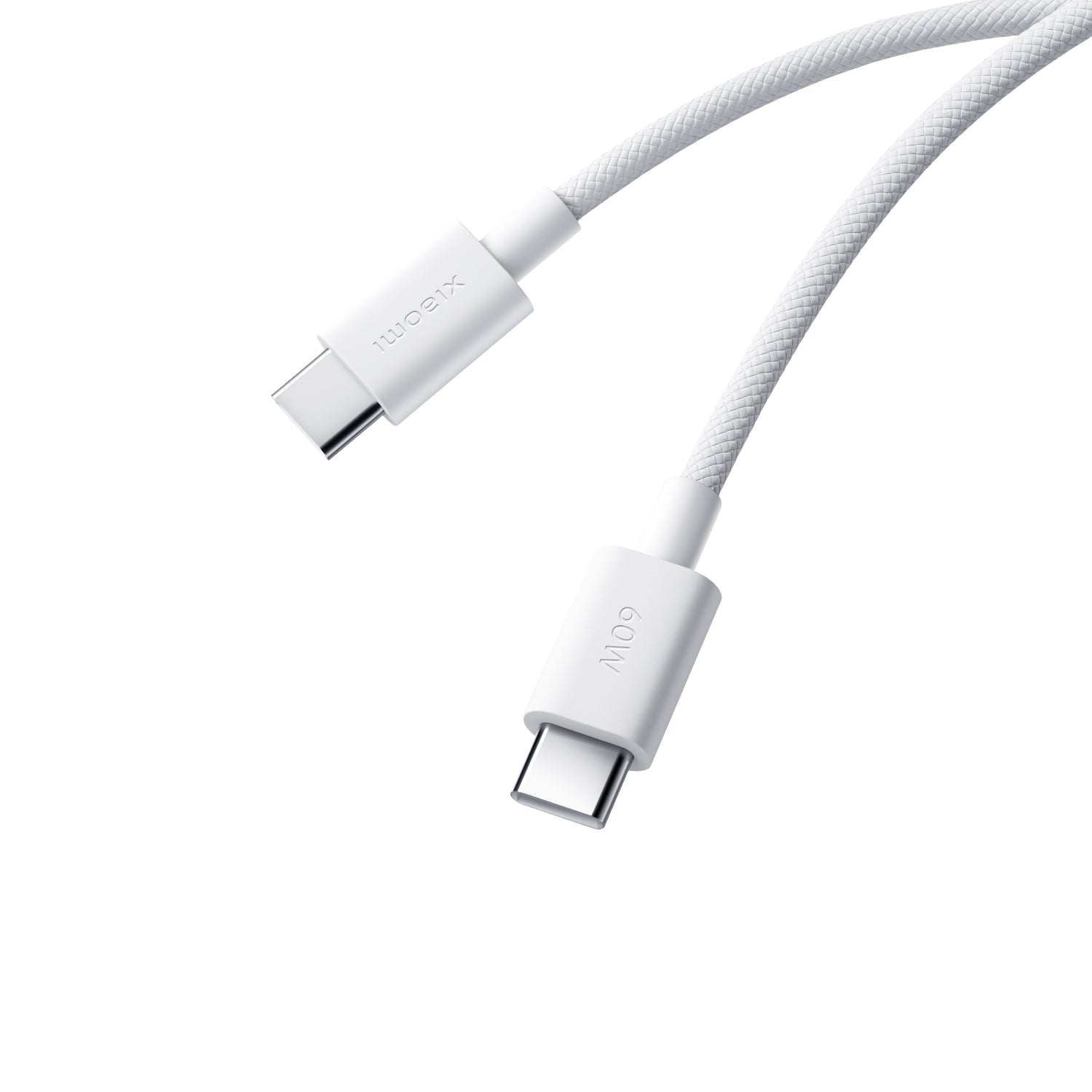 Xiaomi 3A Braided USB Type-C to USB Type-C Cable 1M - White - White