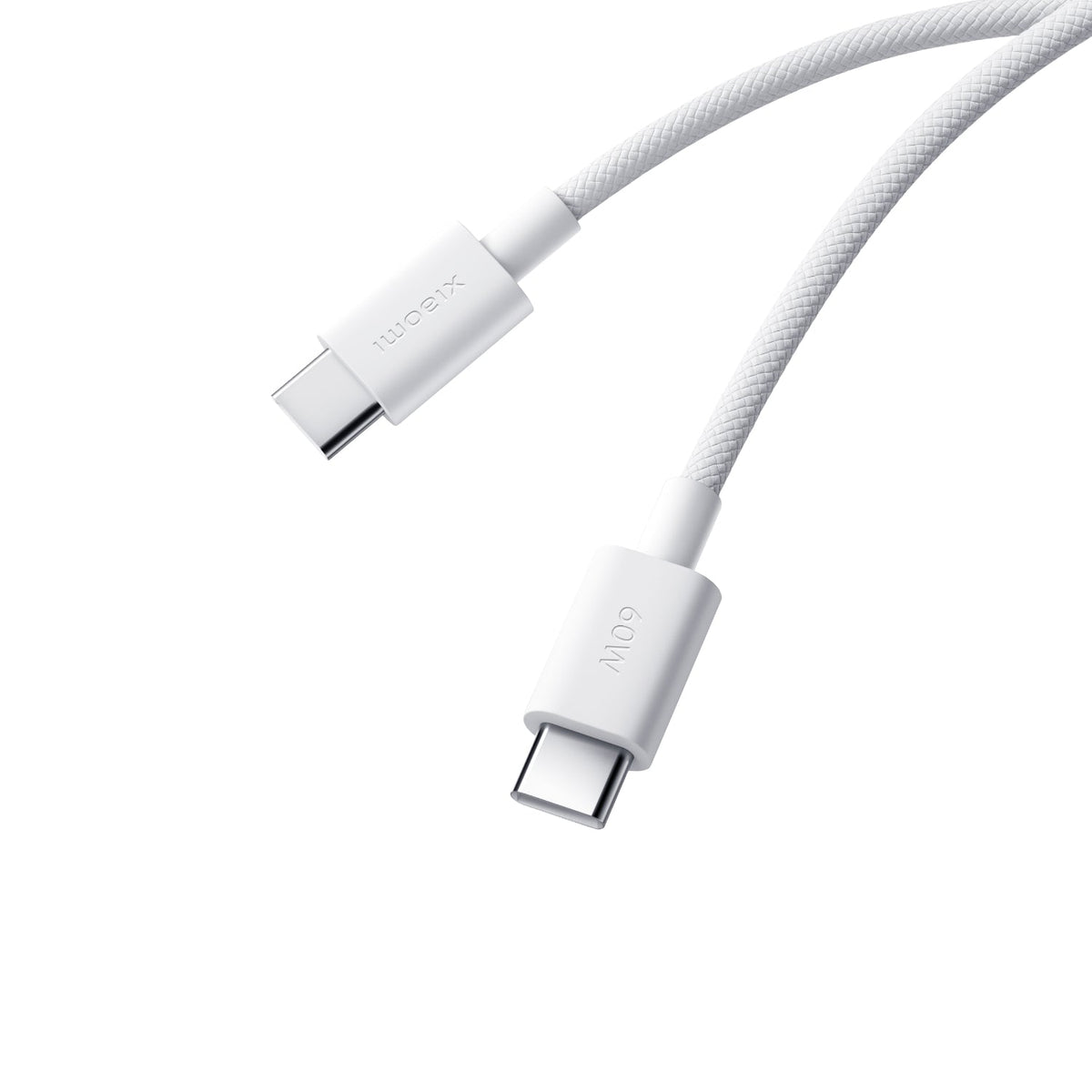 Xiaomi 3A Braided USB Type-C to USB Type-C Cable 1M - White - White