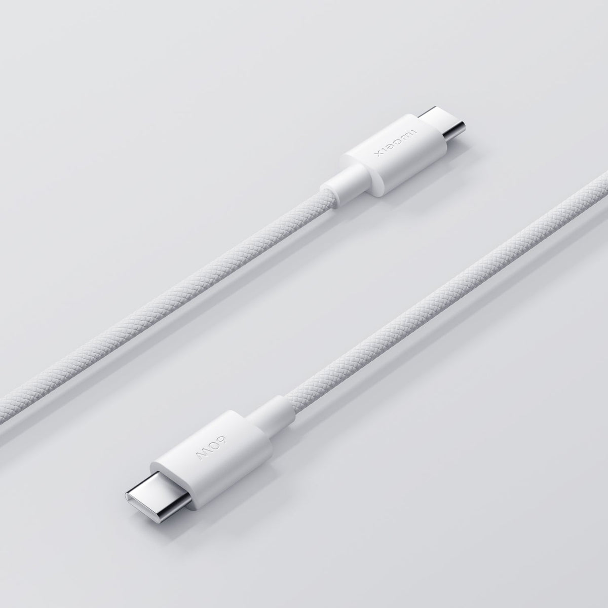 Xiaomi 3A Braided USB Type-C to USB Type-C Cable 1M - White - White
