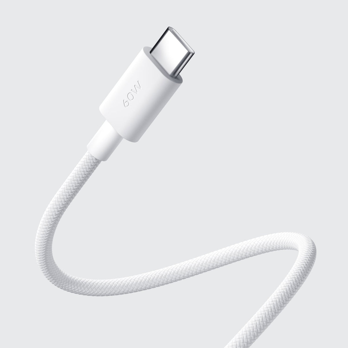 Xiaomi 3A Braided USB Type-C to USB Type-C Cable 1M - White - White