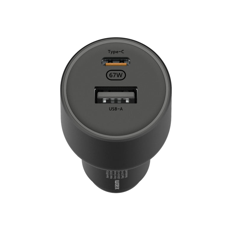 Xiaomi 67W Dual Port Car Charger - Black - Black