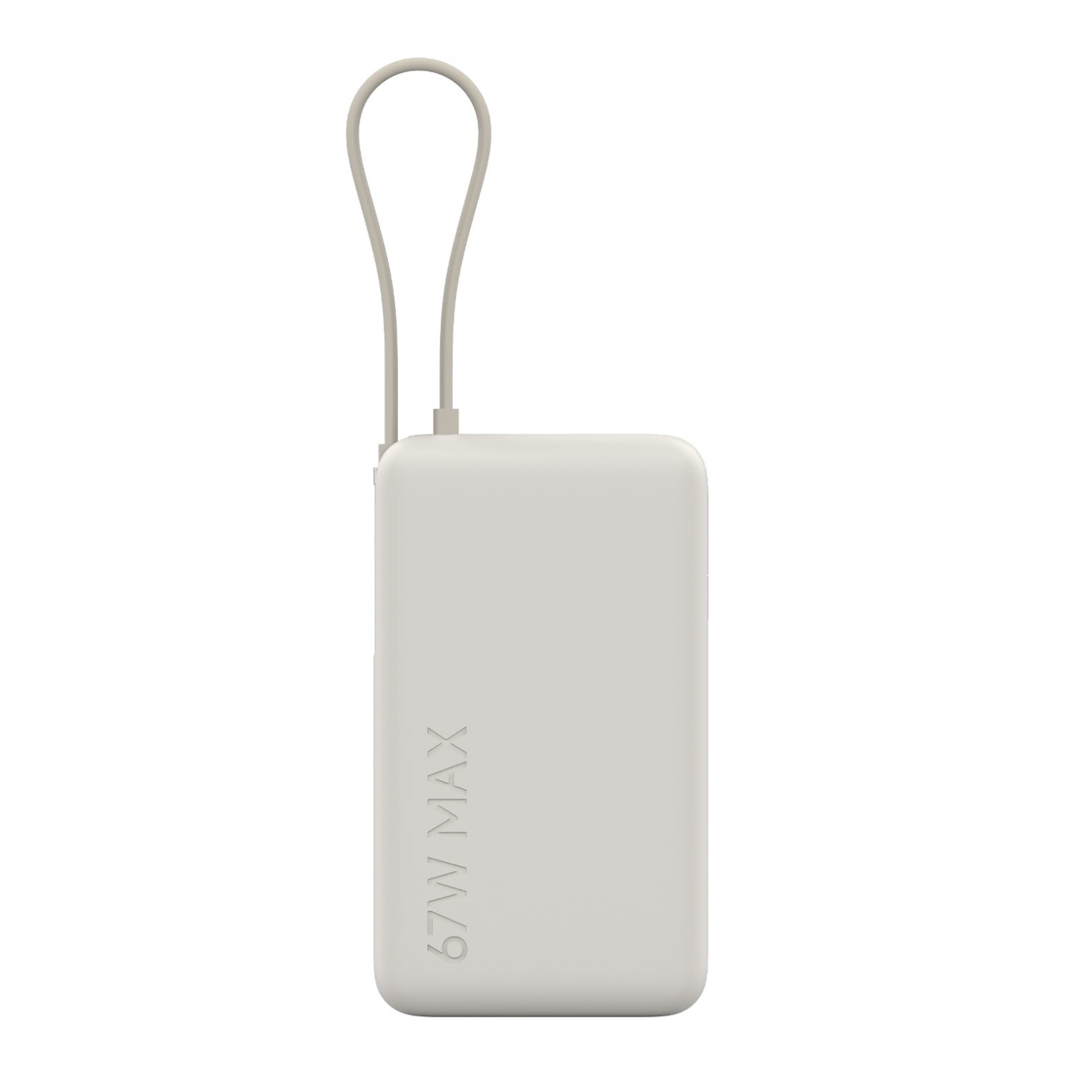 Xiaomi 67W Power Bank 10000mAh (Integrated Cable) - Tan - TAN